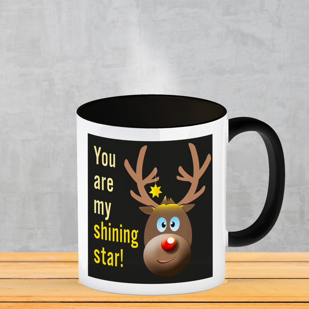 Weihnachten Kaffeebecher mit Rentier Motiv