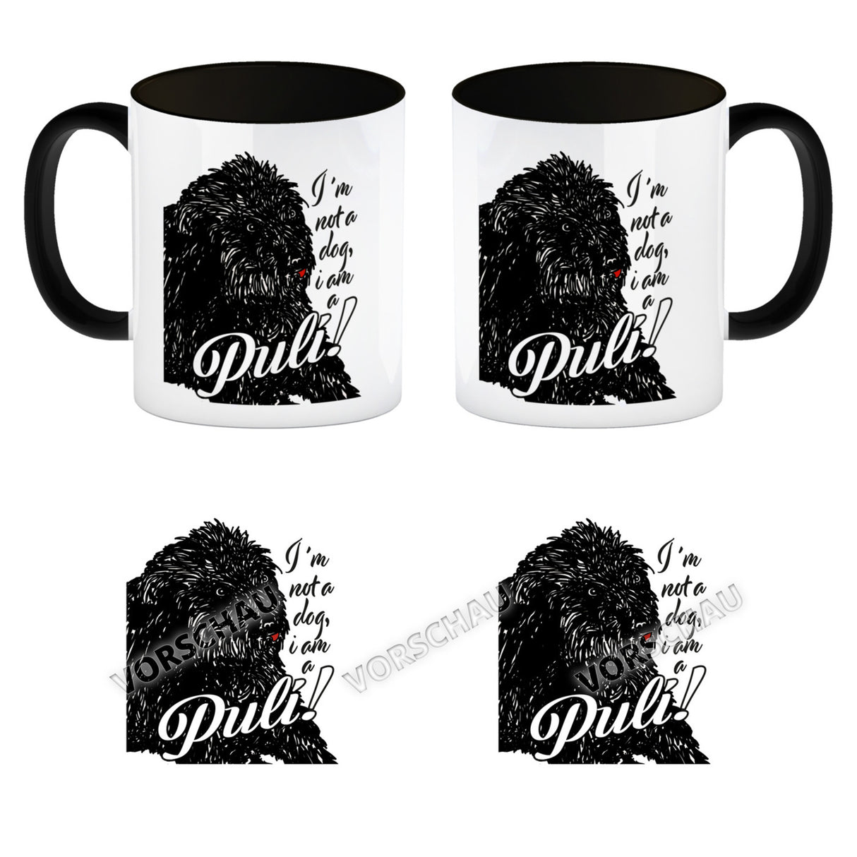 I'm not a dog I am a Puli! Kaffeebecher