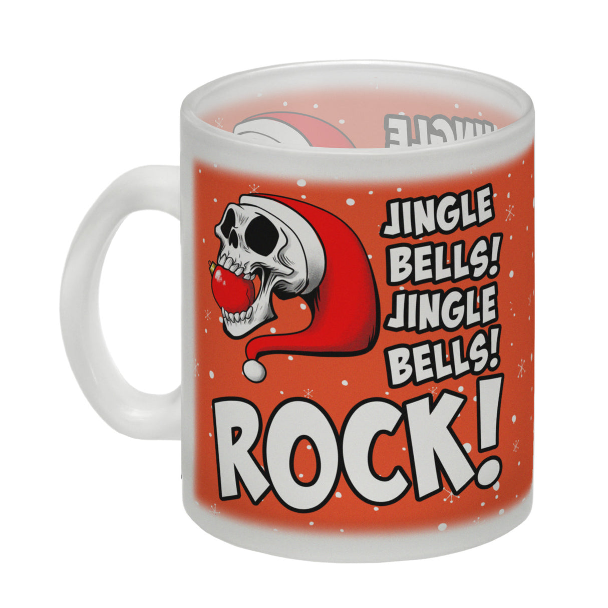 Jingle Bells Rock Weihnachten Kaffeebecher mit Totenkopf