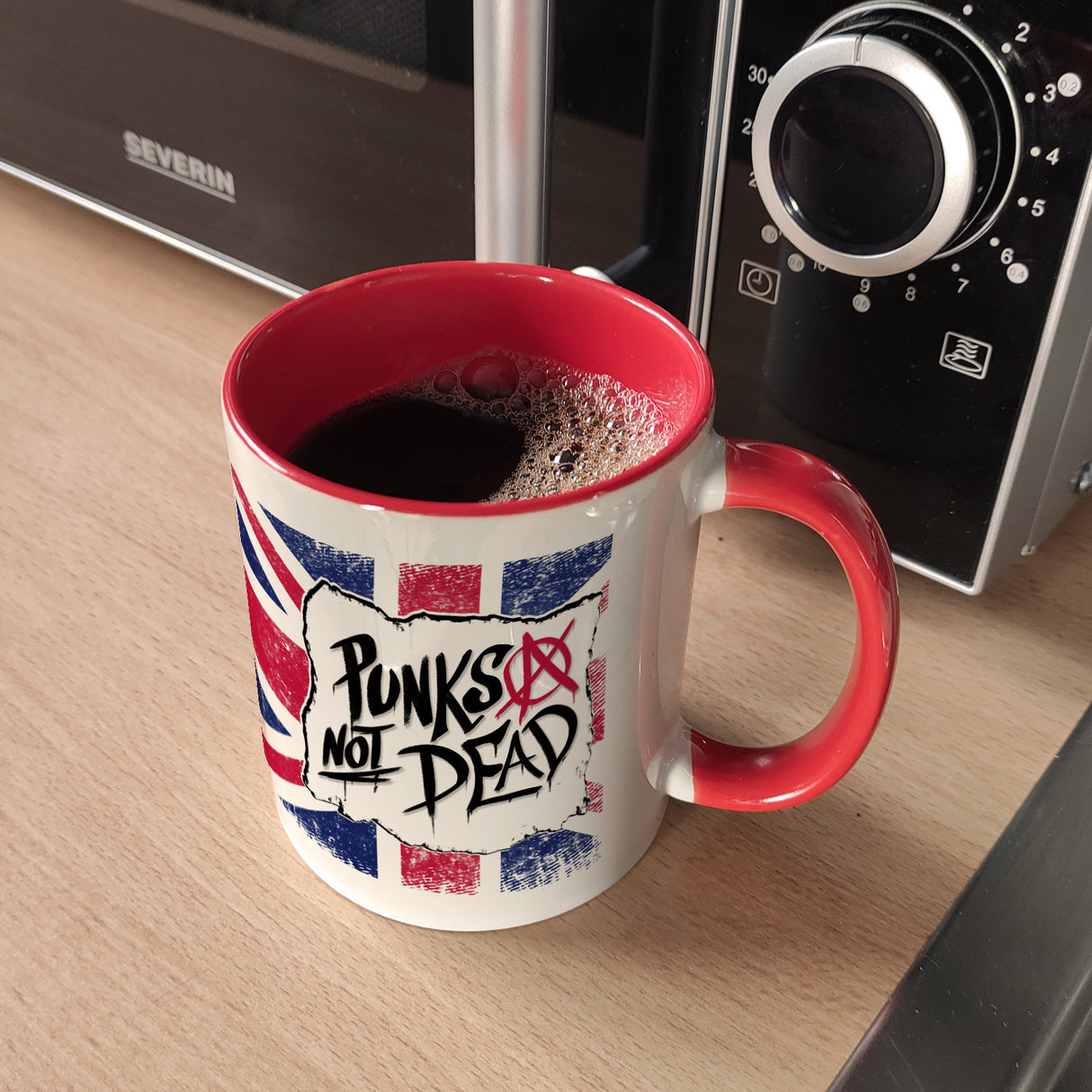 Punks not Dead Union Jack Kaffeebecher
