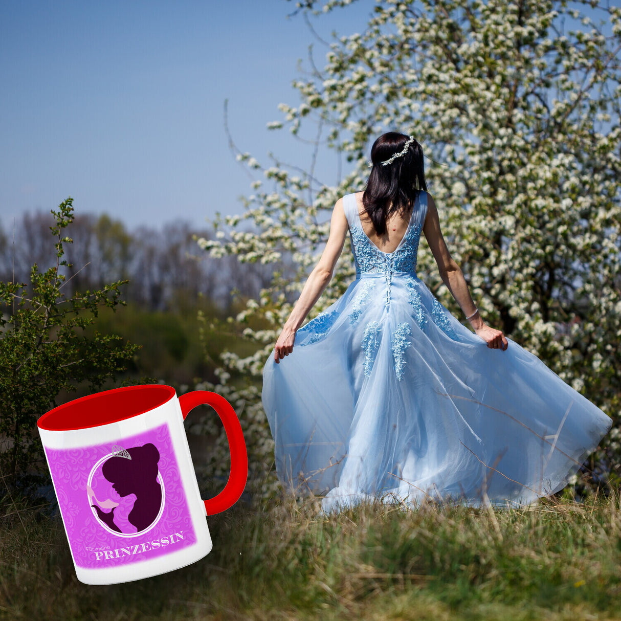 Prinzessin Aschenputtel Kaffeebecher in pink