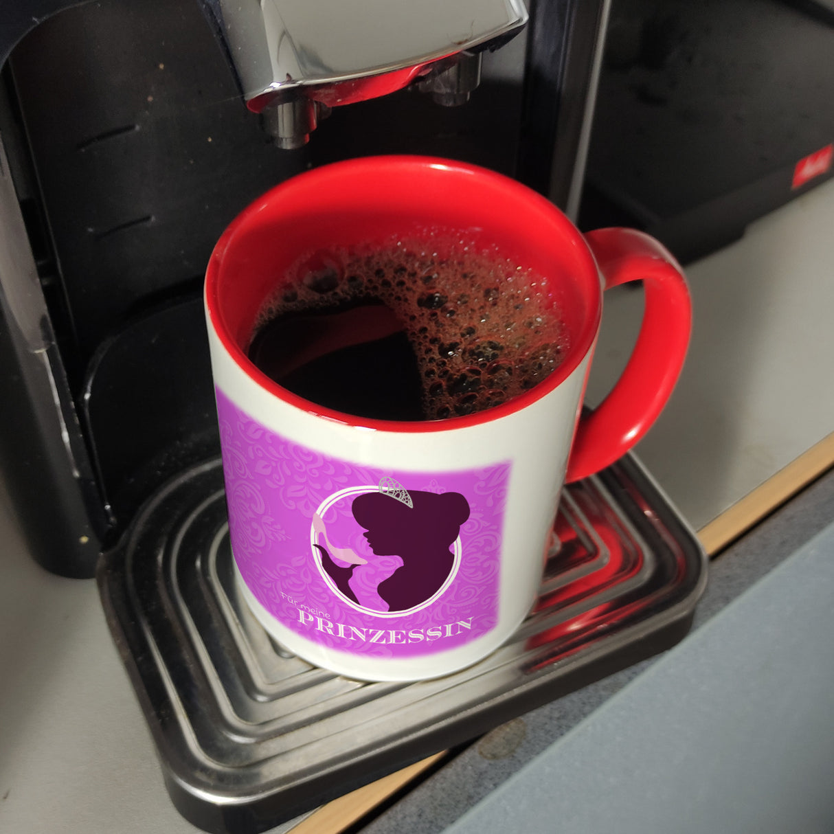 Prinzessin Aschenputtel Kaffeebecher in pink