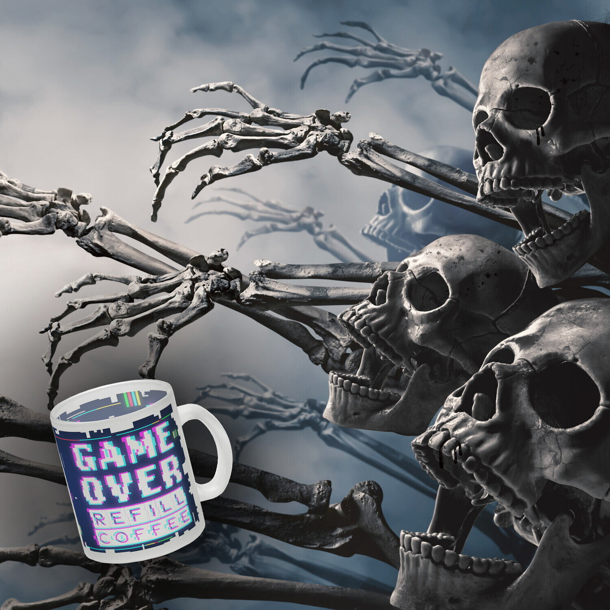 Game Over Refill Coffee Kaffeetasse für Gamer