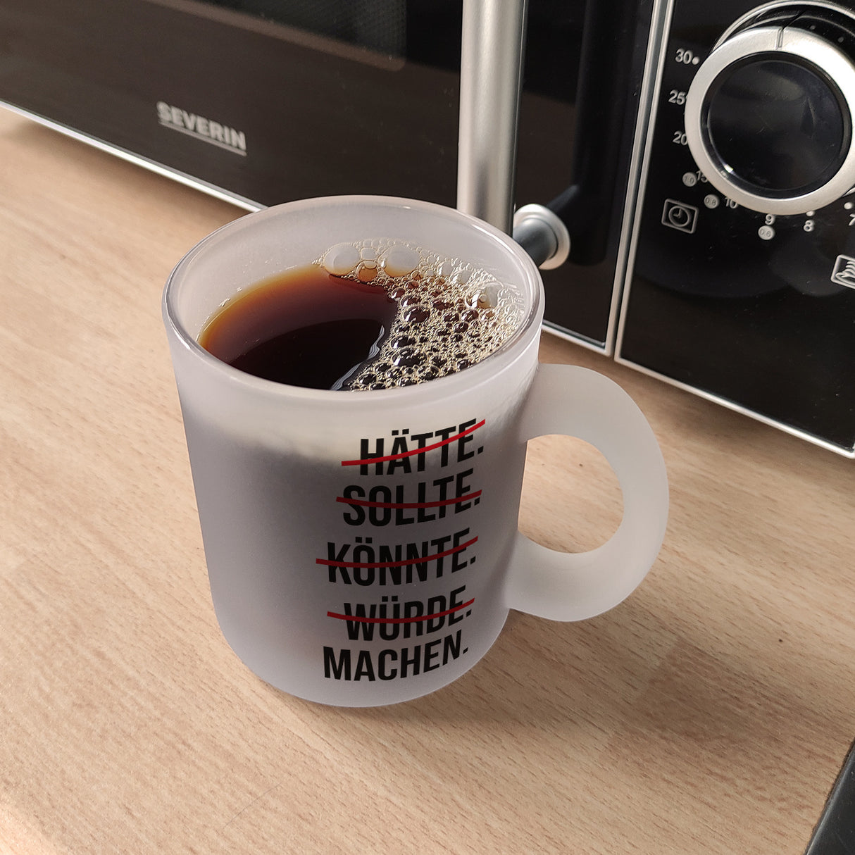 Motivation Kaffeebecher mit lustigem Motiv