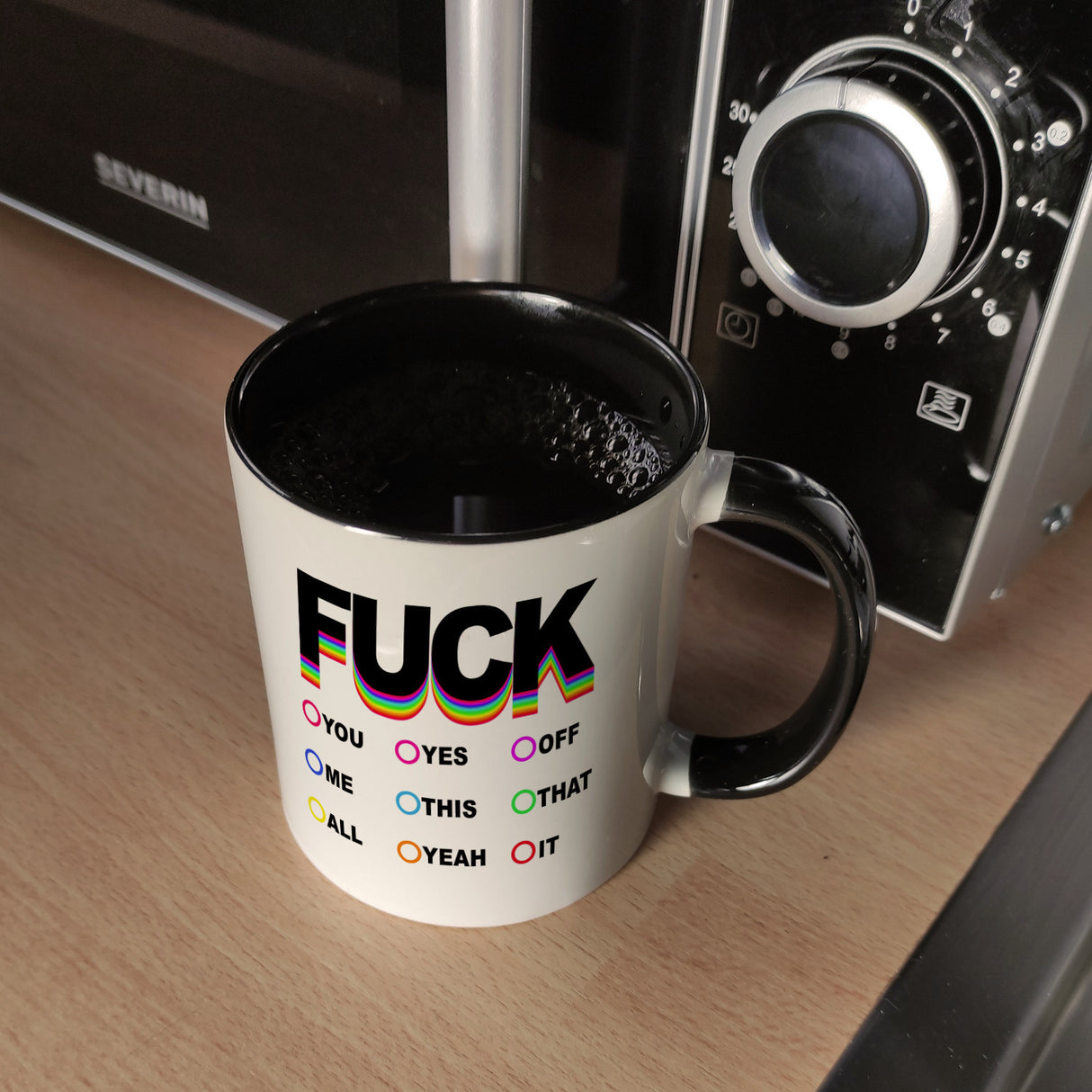 Fuck verschiedene Launen Kaffeebecher zum Ankreuzen