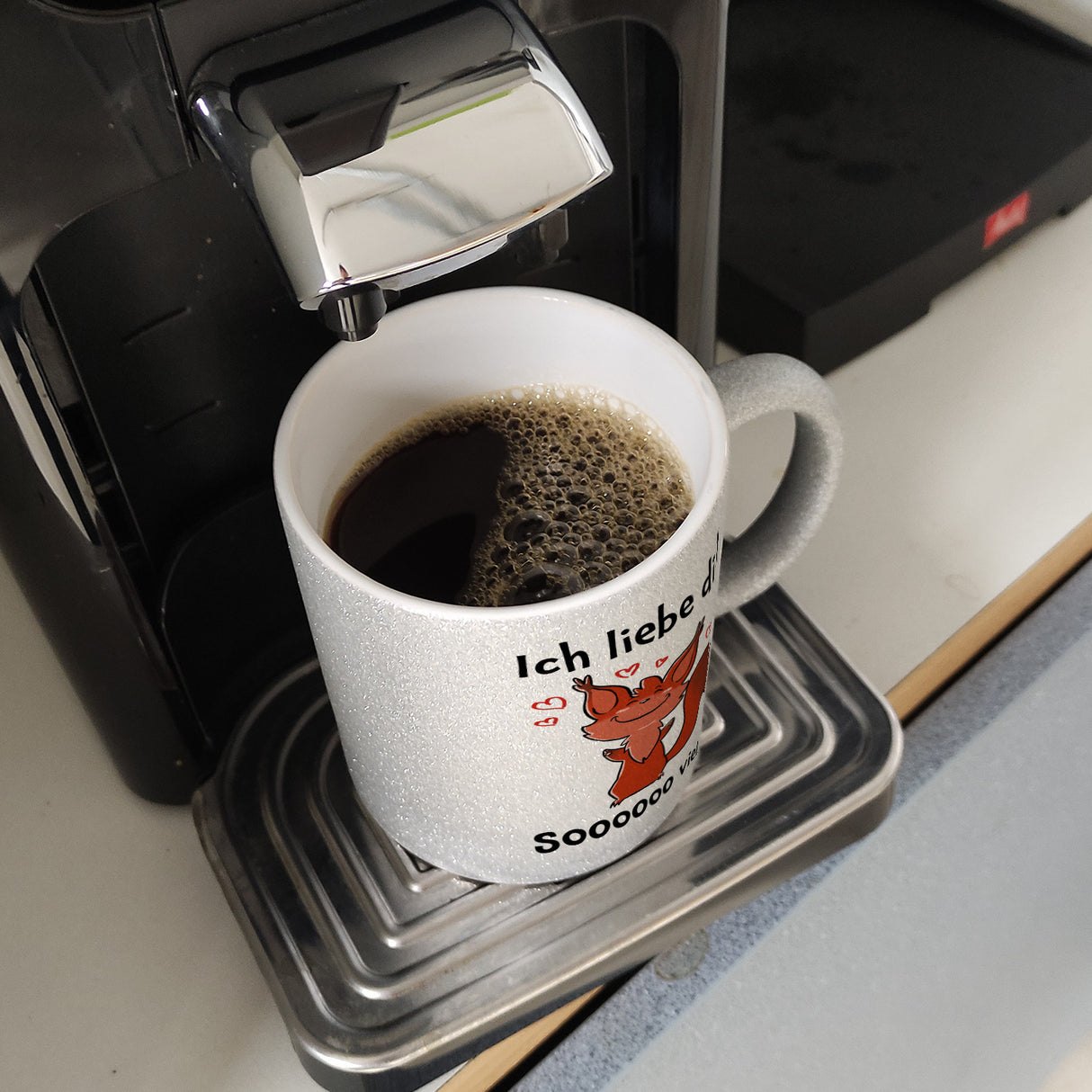 Ich liebe dich soooooo viel Kaffeebecher mit niedlichem Eichhörnchen