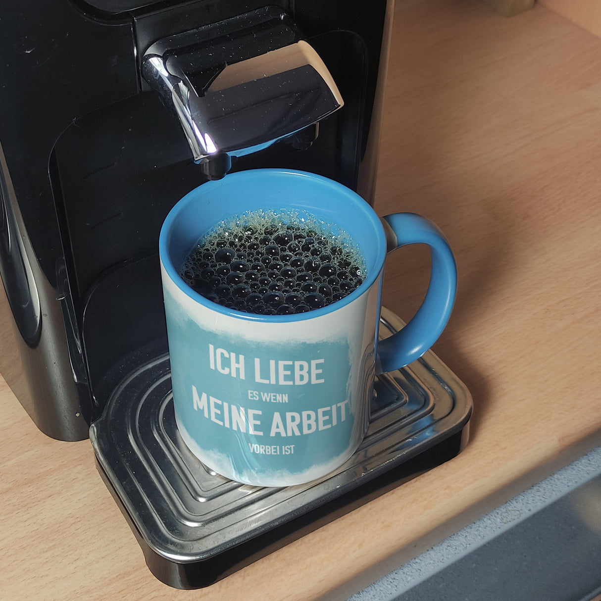 Ich liebe es wenn meine Arbeit vorbei ist Kaffeebecher