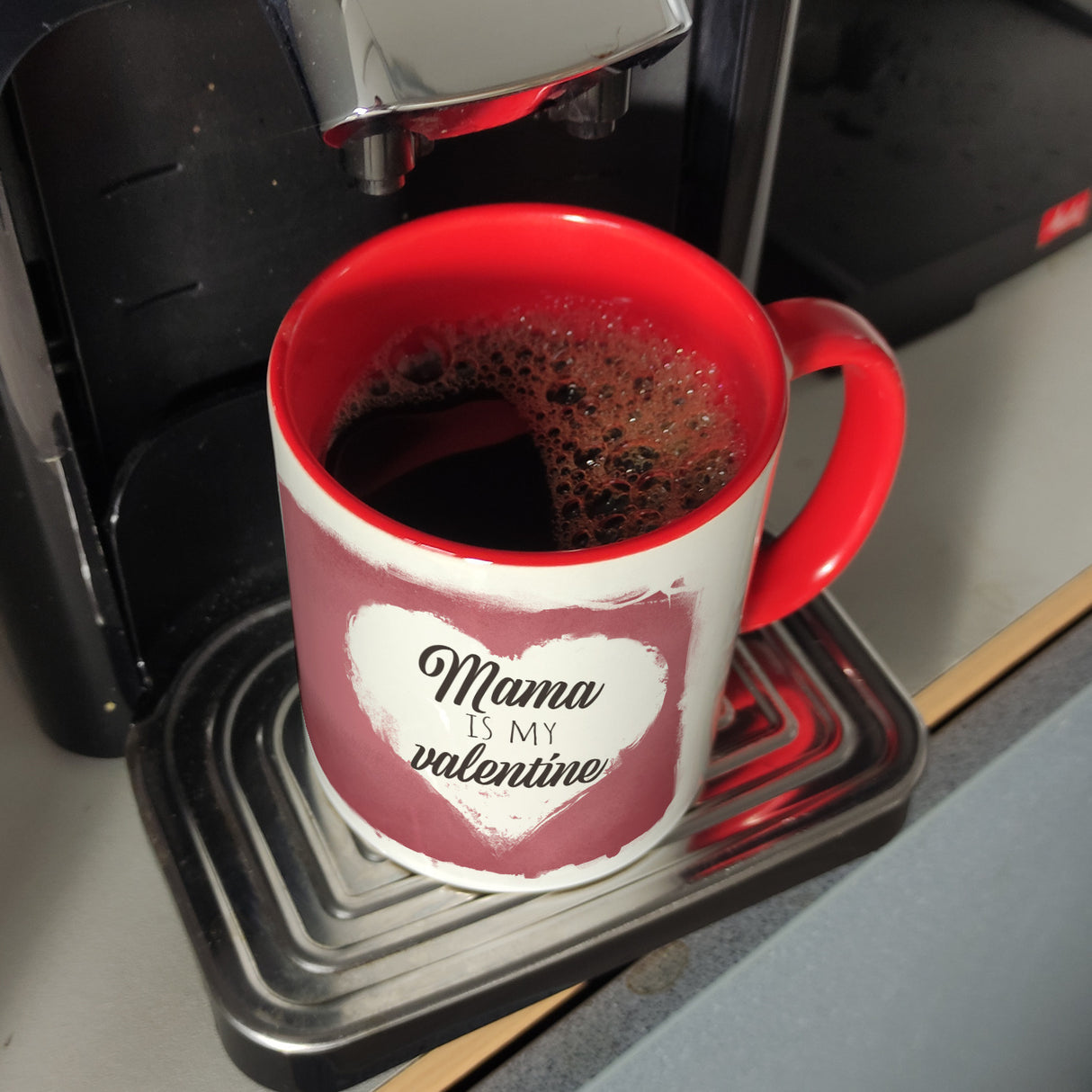 Mama is my valentine Kaffeebecher zum Valentinstag