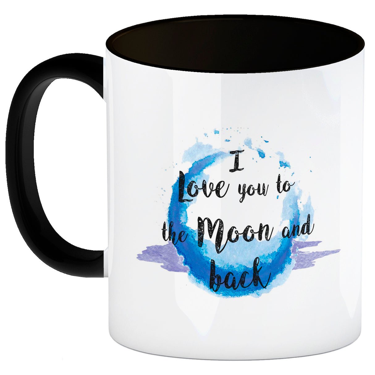 I love you to the Moon and back Valentinstag Kaffeebecher