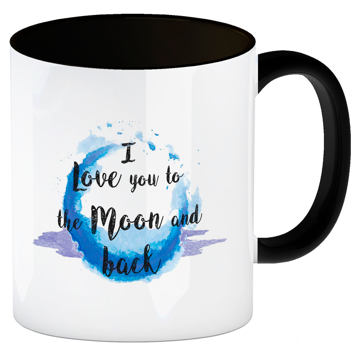 I love you to the Moon and back Valentinstag Kaffeebecher