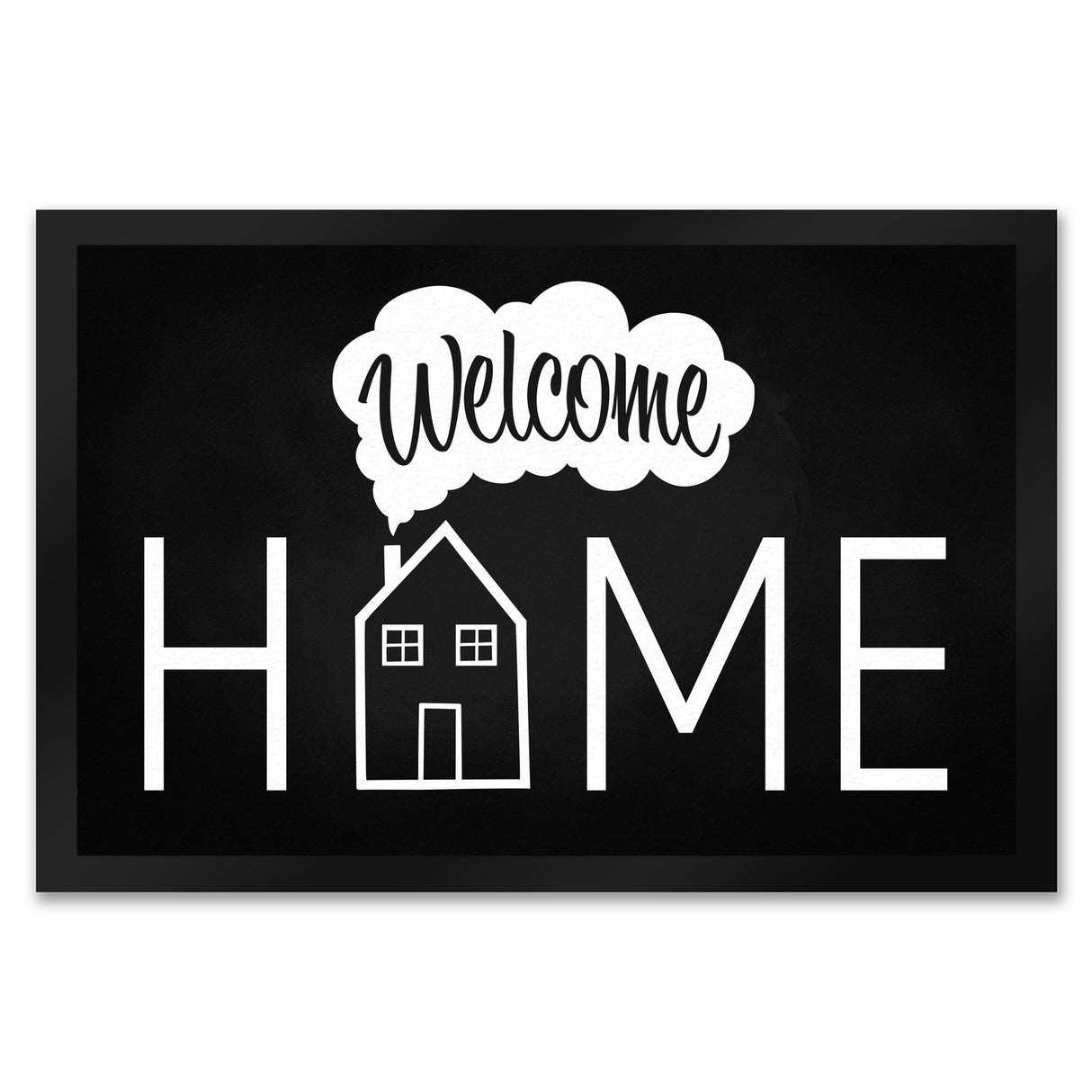 Welcome Home Fußmatte mit Haus-Motiv