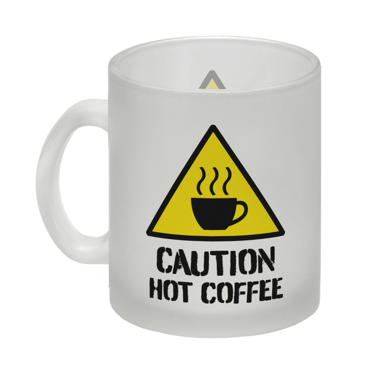 Caution Hot Coffee Kaffeebecher mit Warnsymbol
