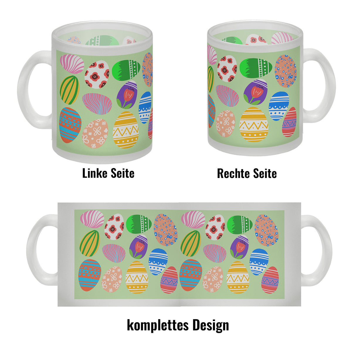Eier Kaffeebecher für Ostern