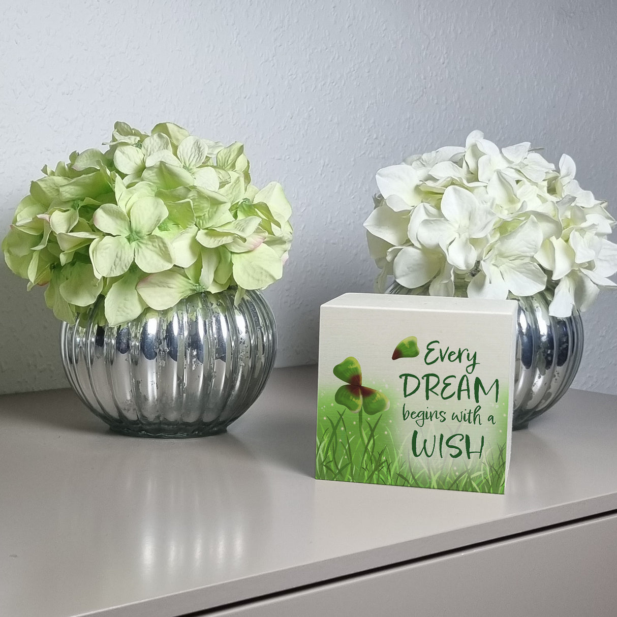 Every dream begins with a wish Kleeblatt Spardose