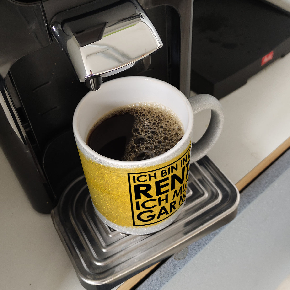 Ich bin in der Rente ich muss gar nix Kaffeebecher für den Ruhestand