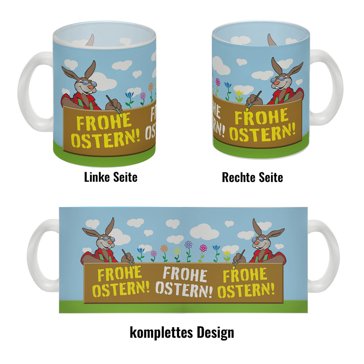 Frohe Ostern! Osterhase Kaffeebecher