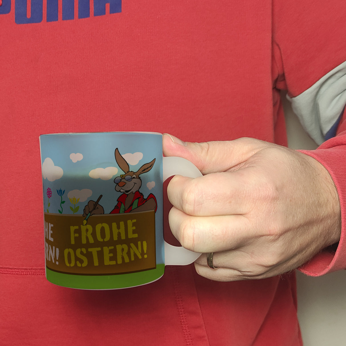 Frohe Ostern! Osterhase Kaffeebecher