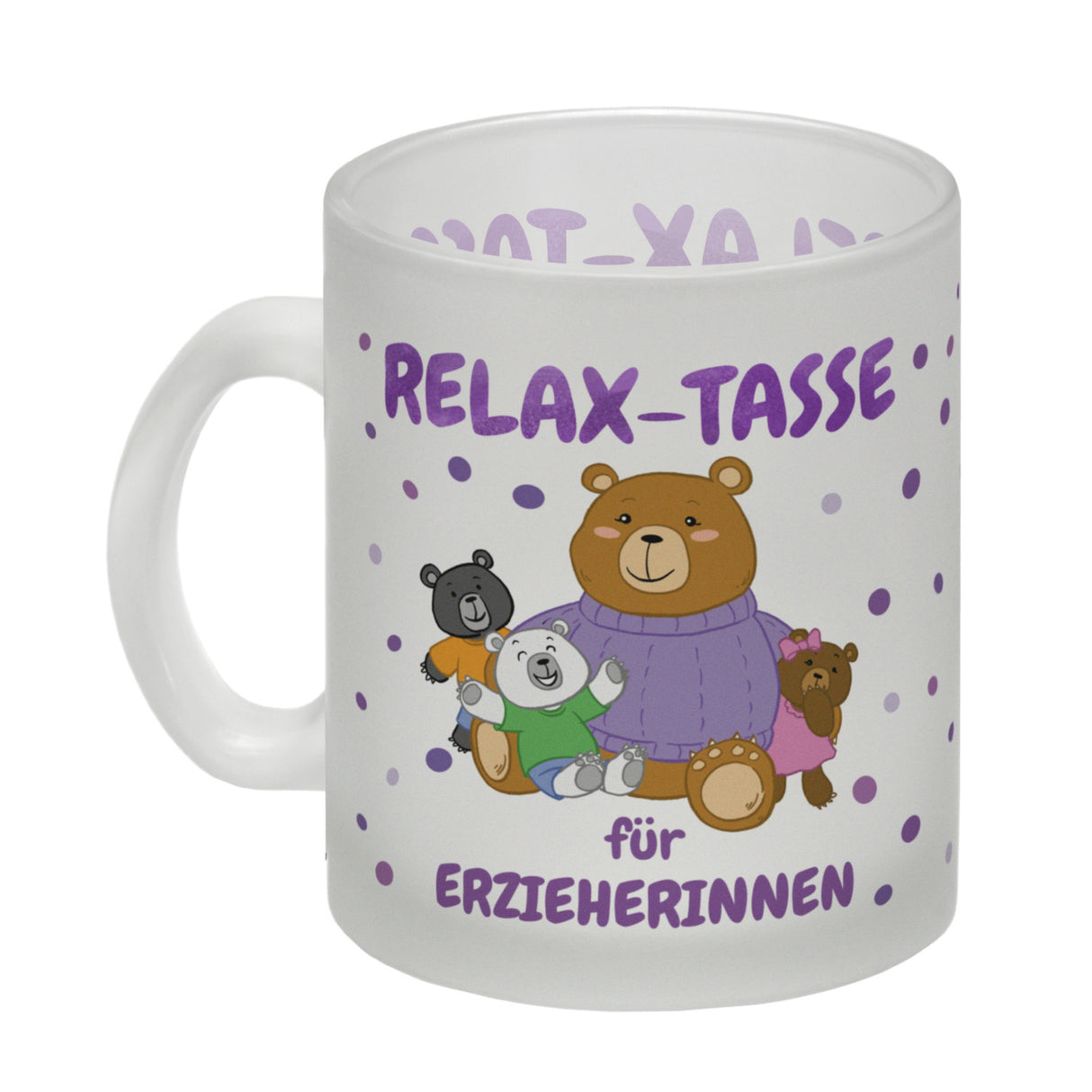 Relax Tasse für Erzieherinnen Kaffeebecher mit süßem Bär-Motiv
