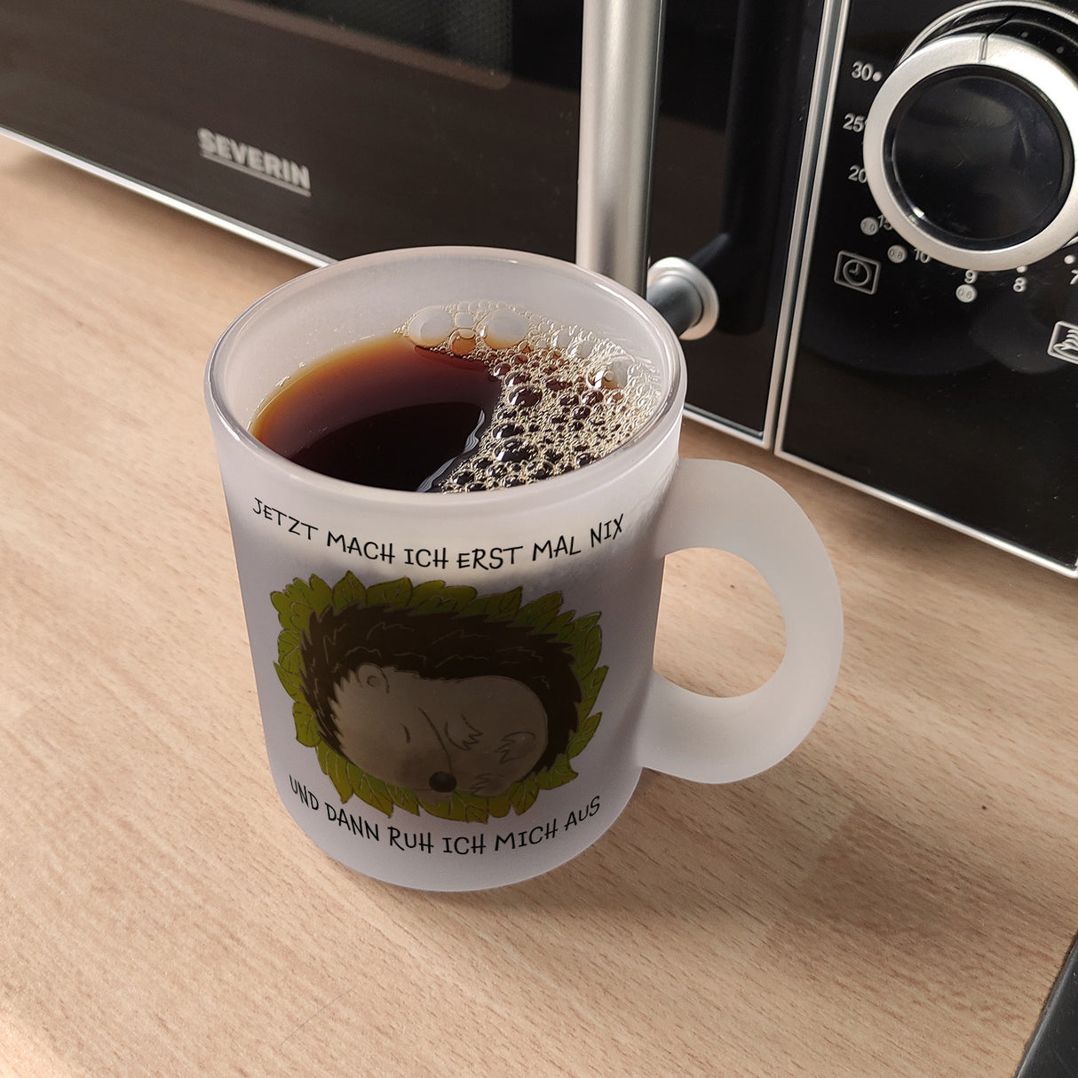 Jetzt mach ich erstmal nix und dann ruh ich mich aus Kaffeebecher mit süßem Igel