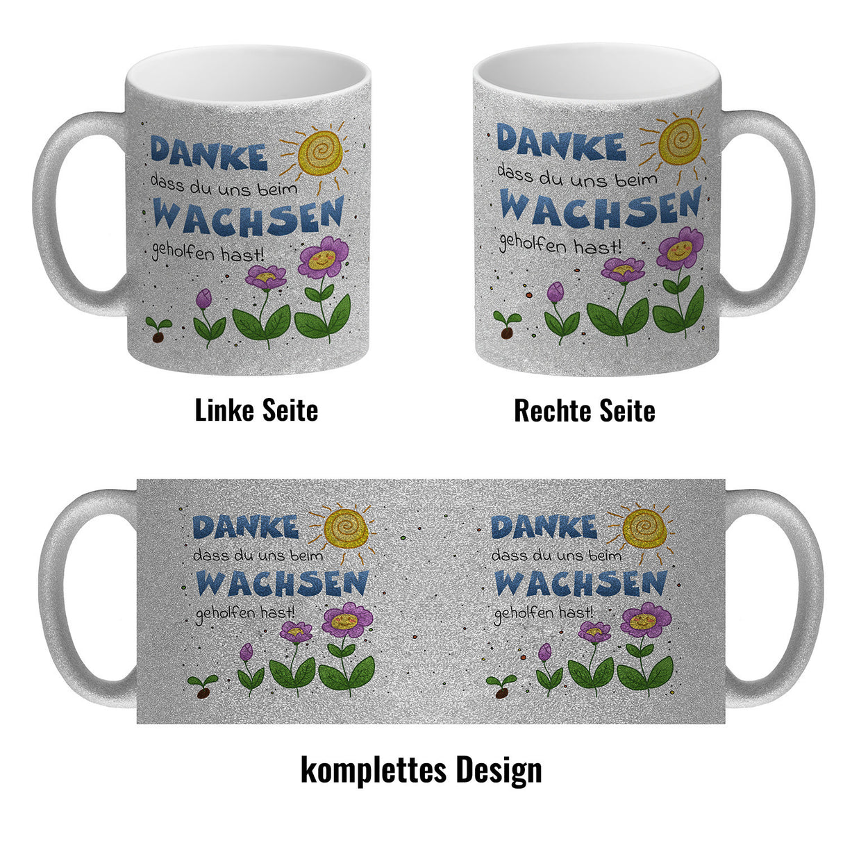 Danke Kaffeebecher für Erzieherinnen und Kindergärtnerinnen