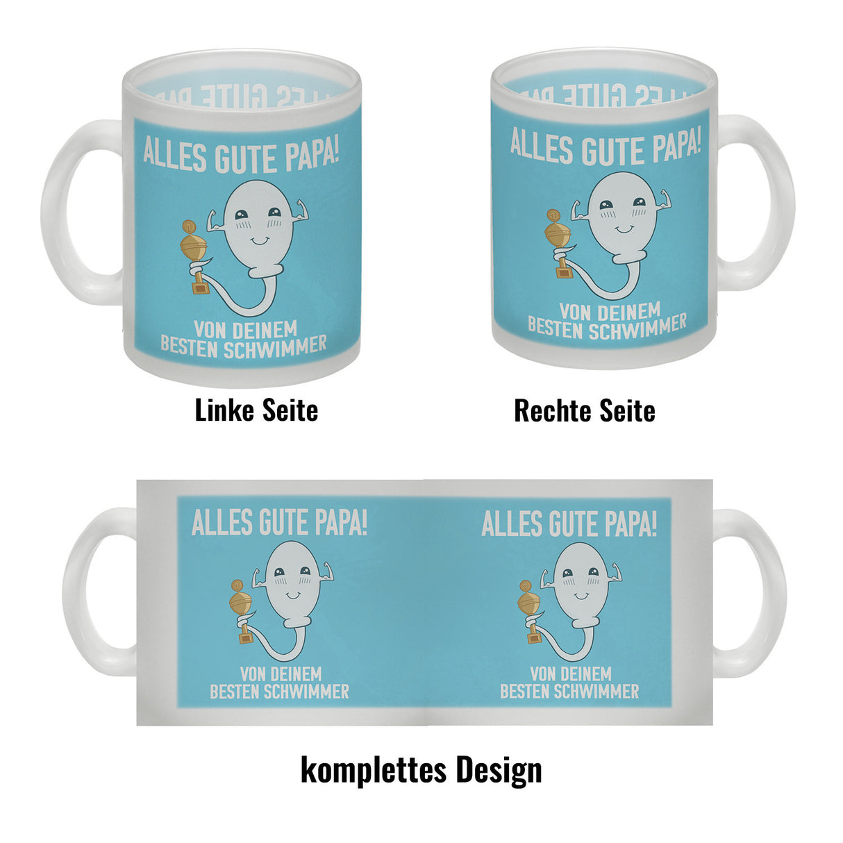 Alles gute Papa von {deinem besten Schwimmer} Kaffeebecher zum Vatertag