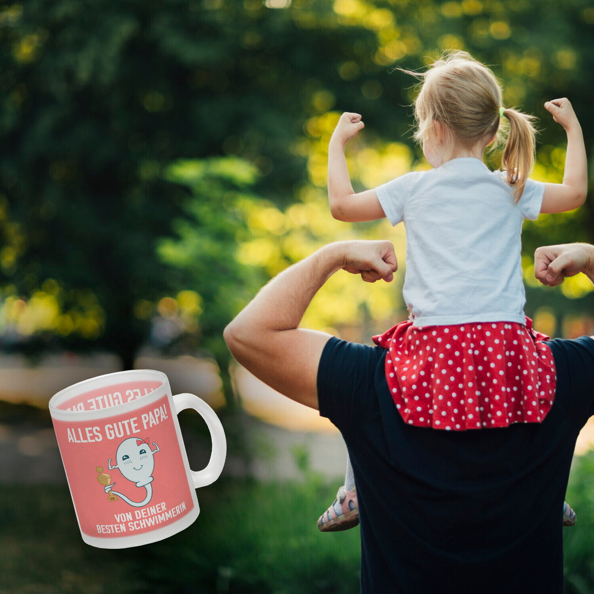 Alles gute Papa von {deinem besten Schwimmer} Kaffeebecher zum Vatertag