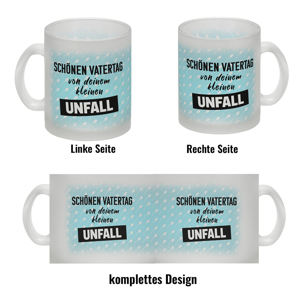 Schönen Vatertag von deinem kleinen Unfall Spermium Kaffeebecher zum Vatertag