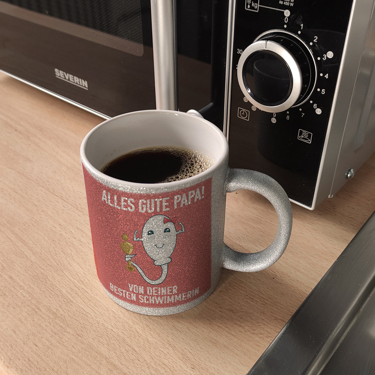 Alles gute Papa von deiner besten Schwimmerin Kaffeebecher zum Vatertag