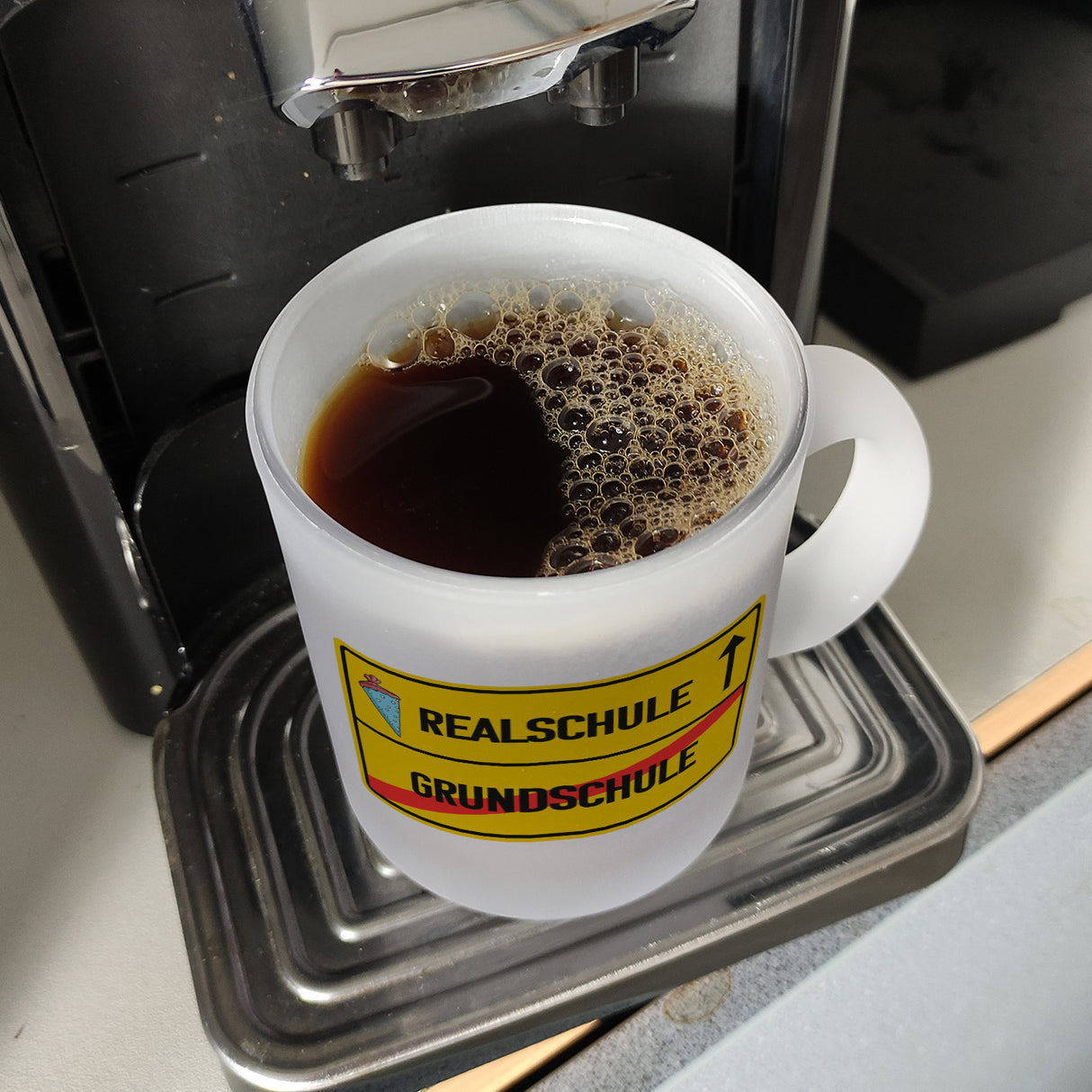 Realschule Ortsschild Kaffeebecher zur Einschulung