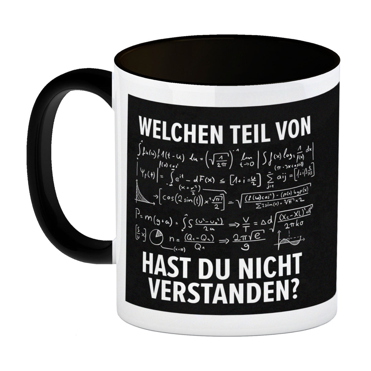 Welchen Teil von… hast du nicht verstanden Mathematische Formel Kaffeebecher