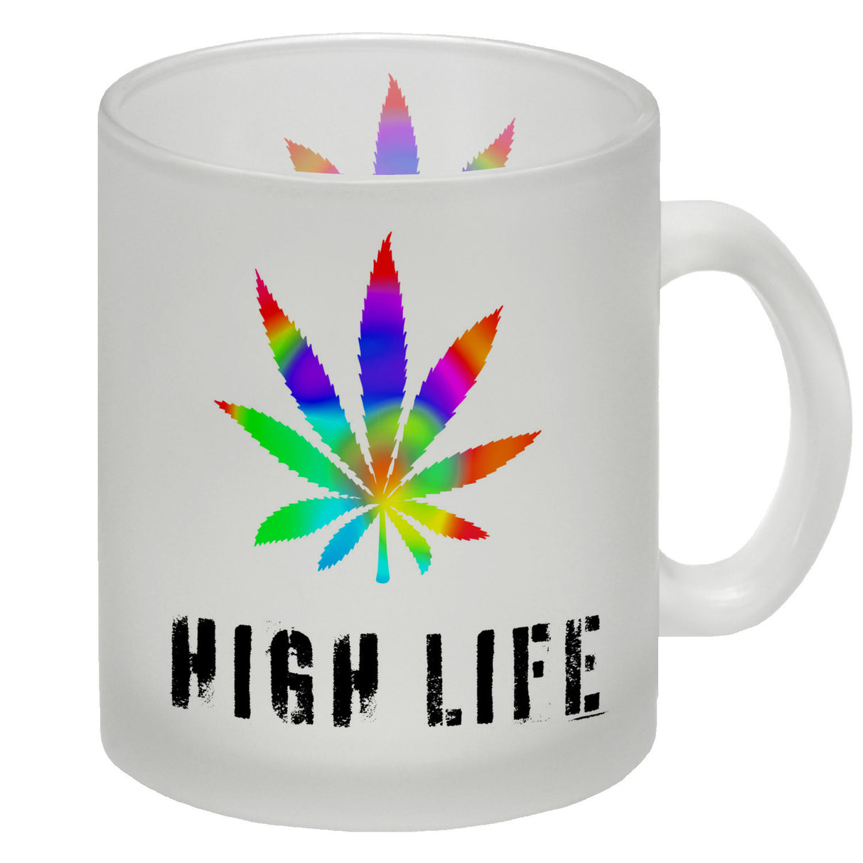 High Life Kaffeebecher mit Marihuanablatt