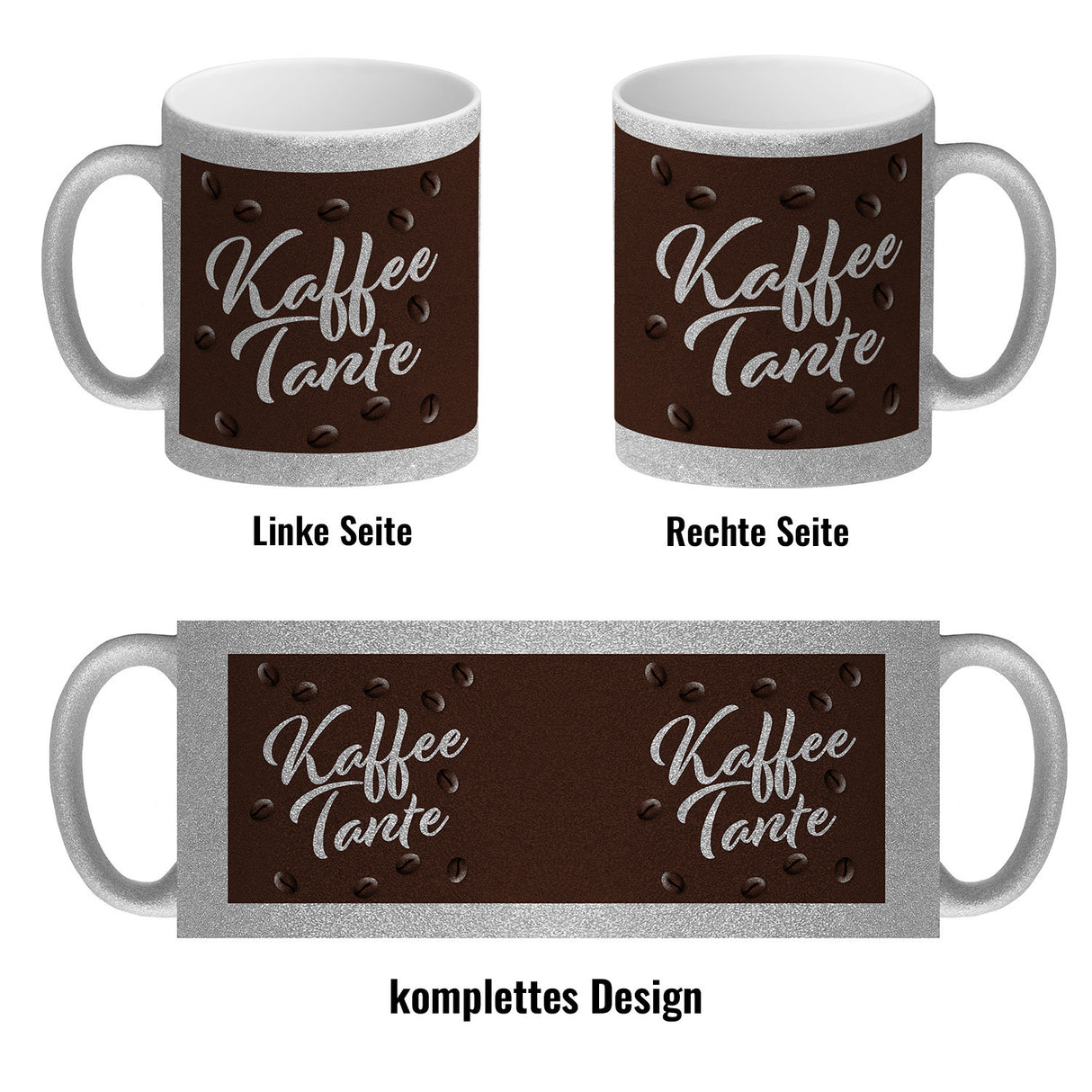 Kaffeetante Kaffeebecher zum Thema Koffeinjunkie