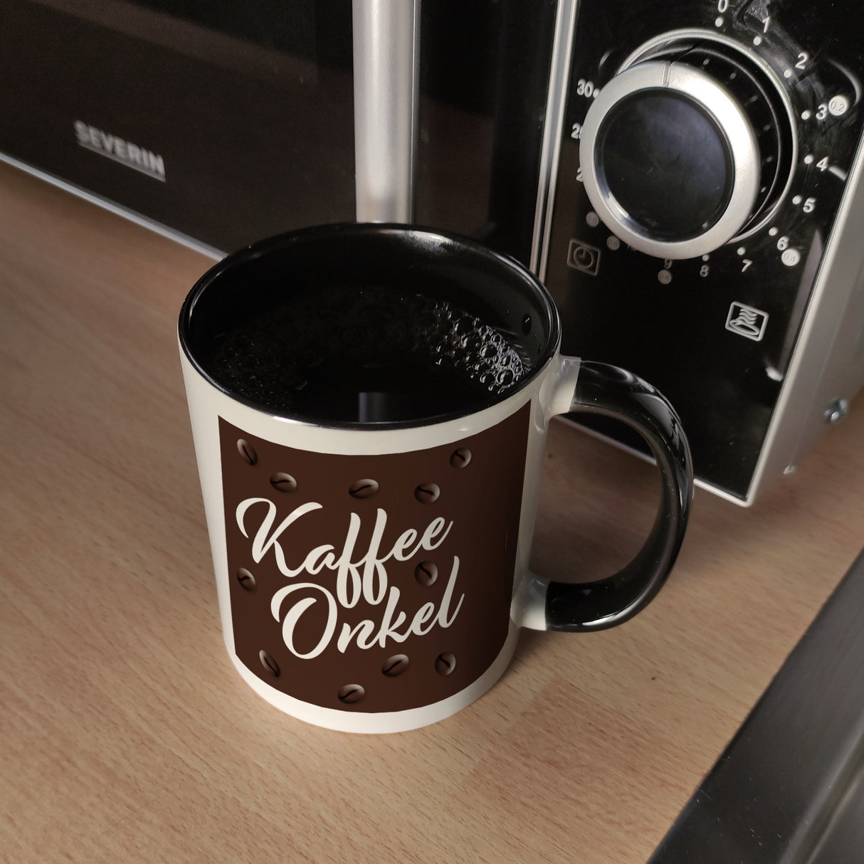 Kaffeeonkel Kaffeebecher zum Thema Koffeinjunkie