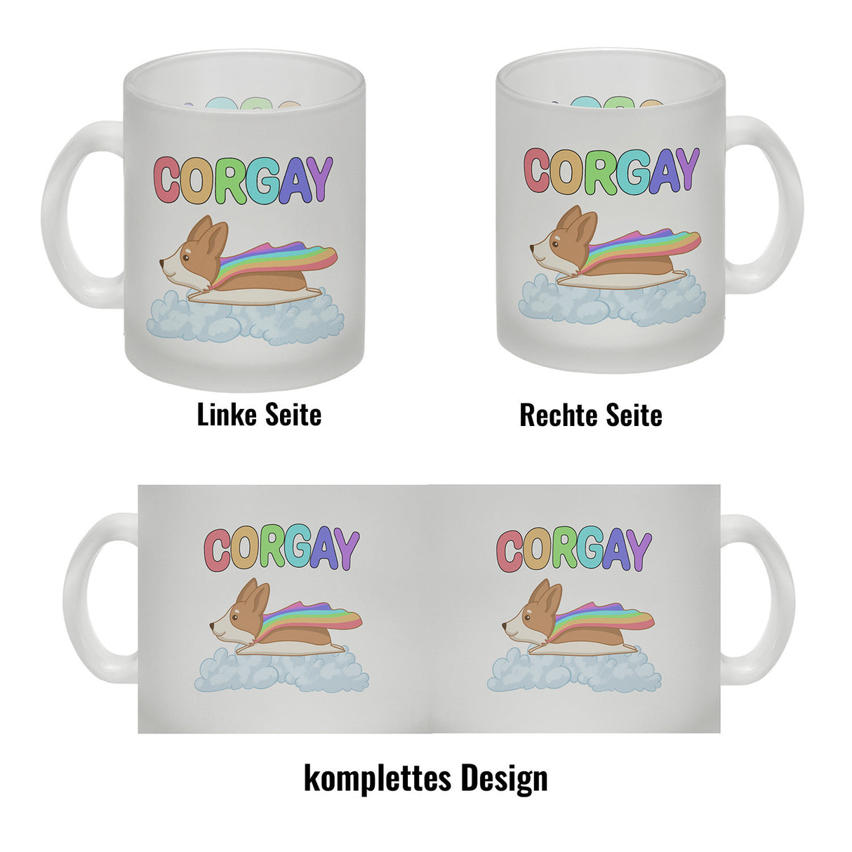 Corgay Hund LGBT-Bewegung Kaffeebecher