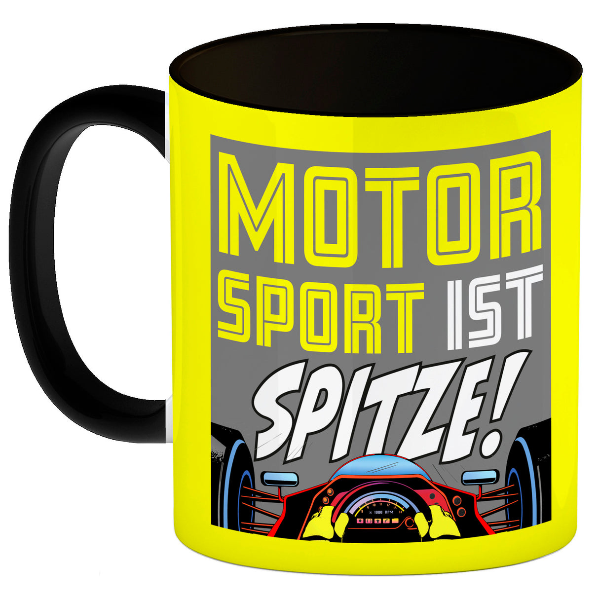 Motorsport ist spitze! Rennwagen Kaffeebecher