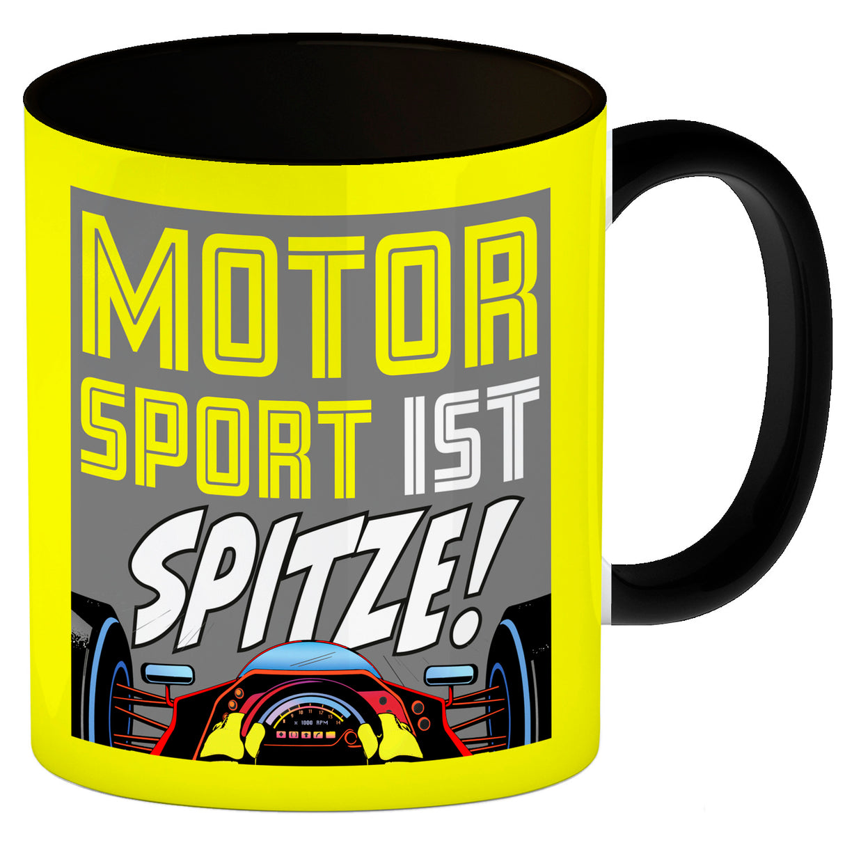 Motorsport ist spitze! Rennwagen Kaffeebecher