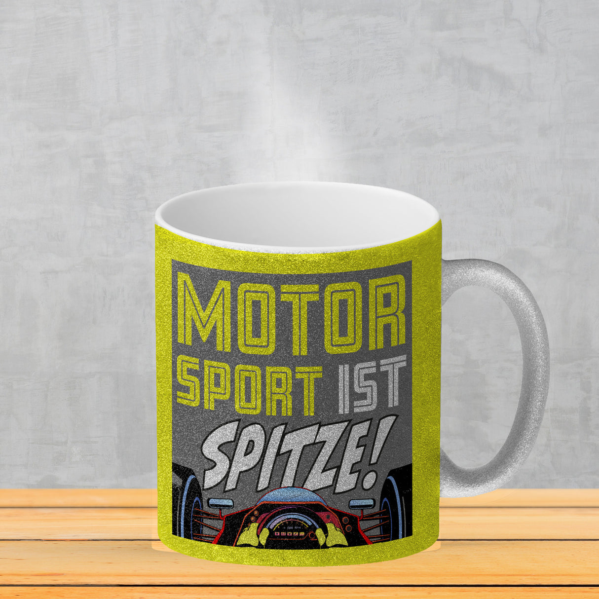 Motorsport ist spitze! Rennwagen Kaffeebecher