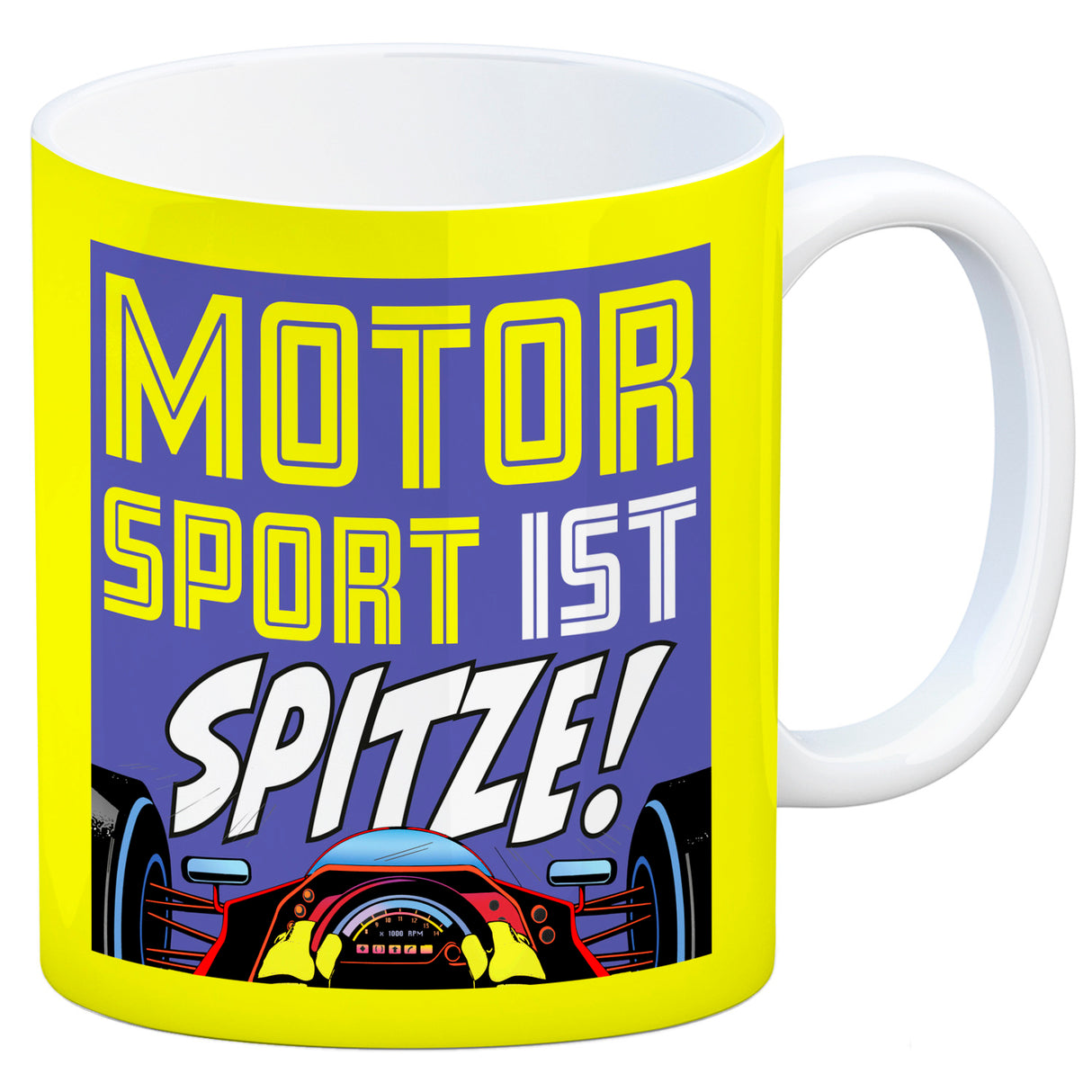 Motorsport ist spitze! Rennwagen Kaffeebecher