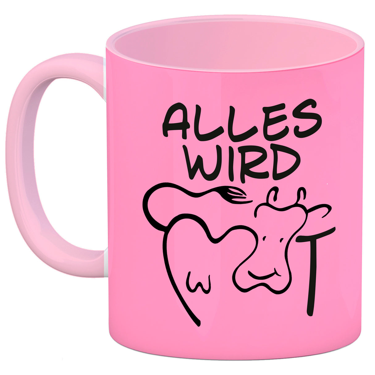 Alles wir KUHt Kaffeebecher zum Thema Bauernhof mit Kuh Motiv