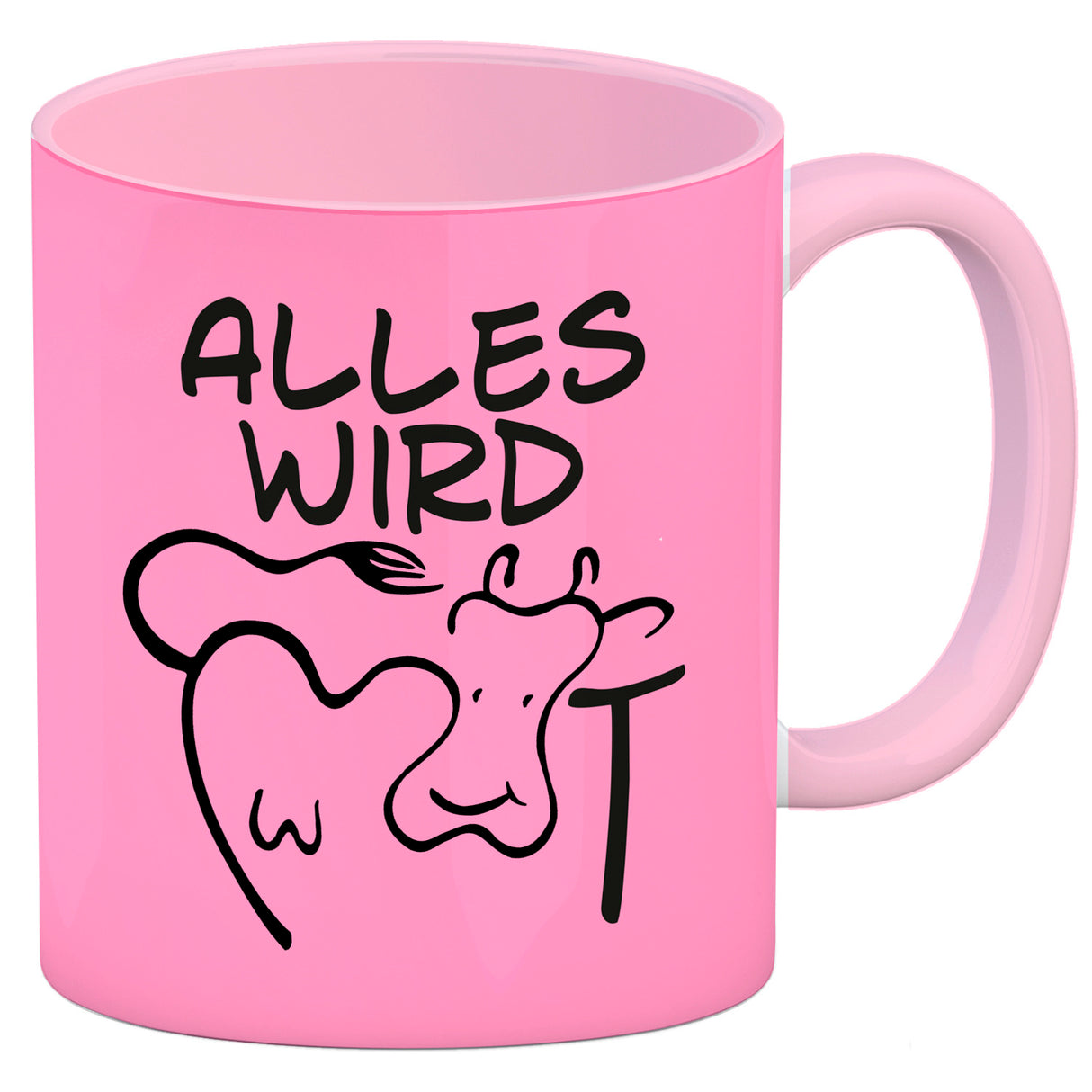Alles wir KUHt Kaffeebecher zum Thema Bauernhof mit Kuh Motiv