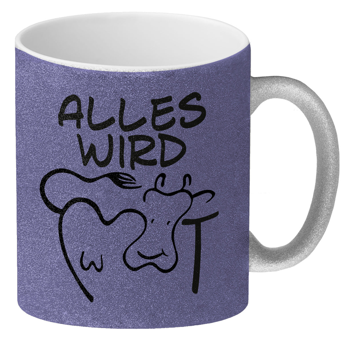 Alles wir KUHt Kaffeebecher zum Thema Bauernhof mit Kuh Motiv