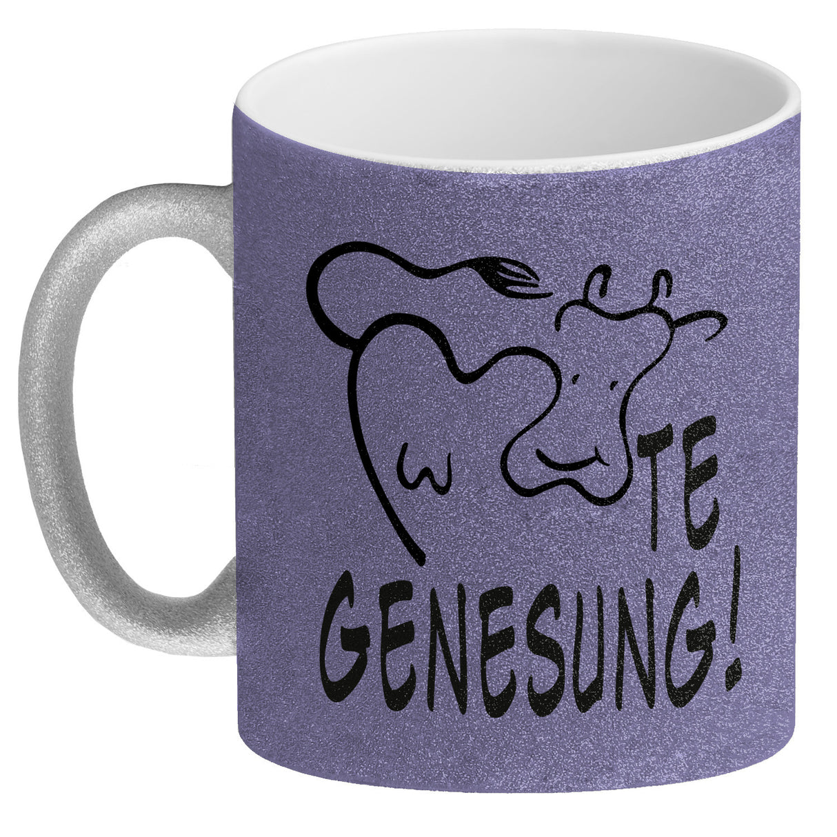 KUHte Genesung Kaffeebecher mit Kuh Motiv