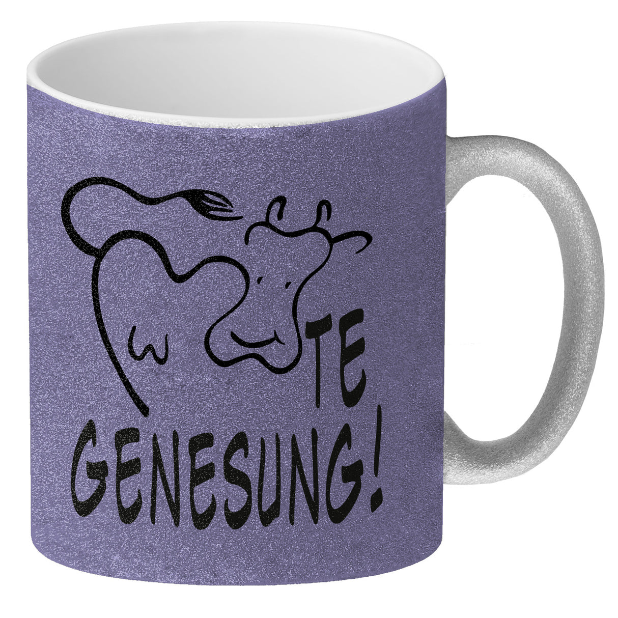 KUHte Genesung Kaffeebecher mit Kuh Motiv