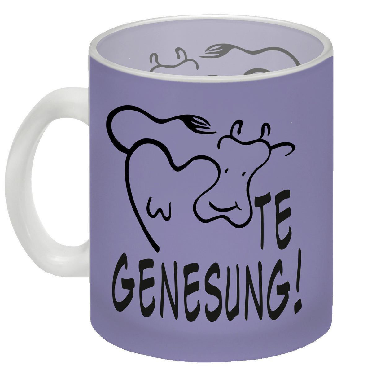 KUHte Genesung Kaffeebecher mit Kuh Motiv