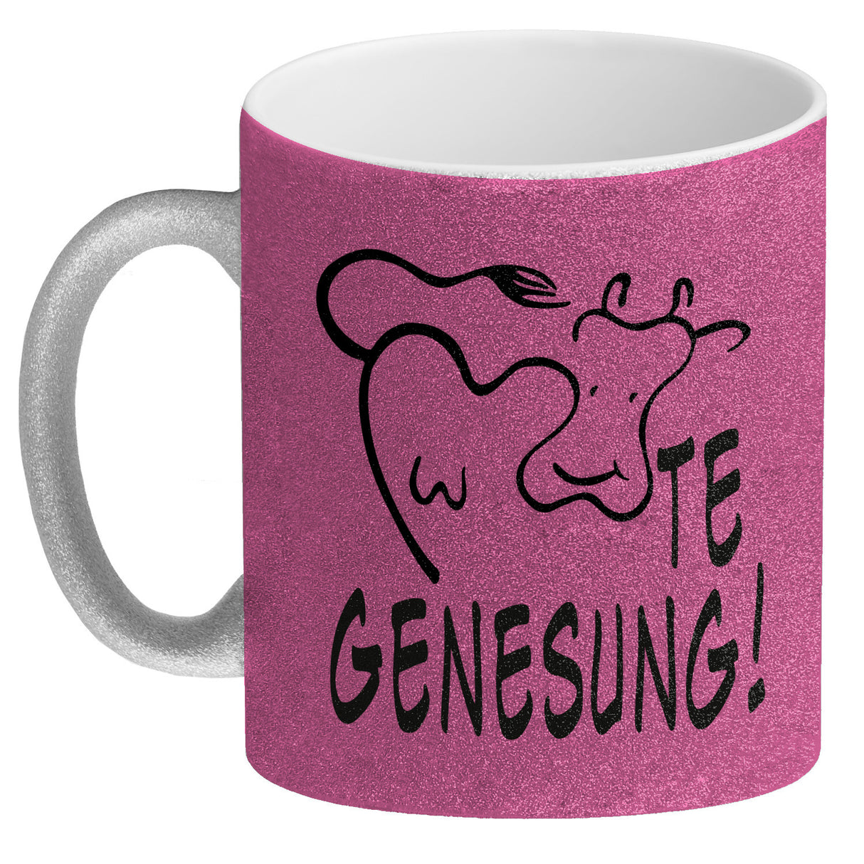 KUHte Genesung Kaffeebecher mit Kuh Motiv