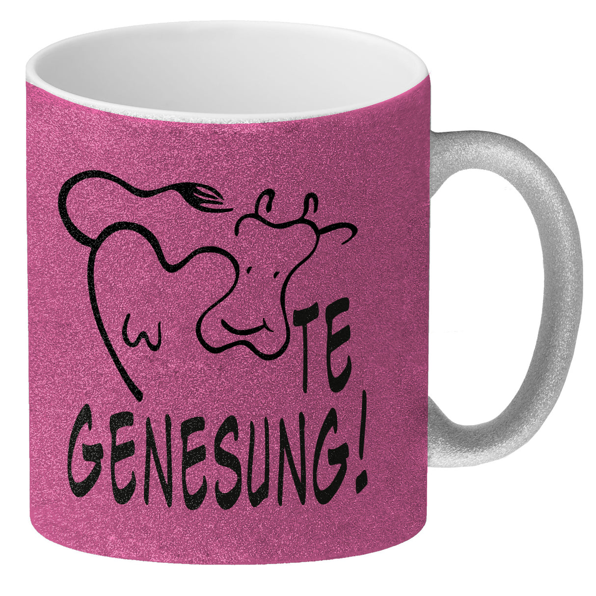 KUHte Genesung Kaffeebecher mit Kuh Motiv
