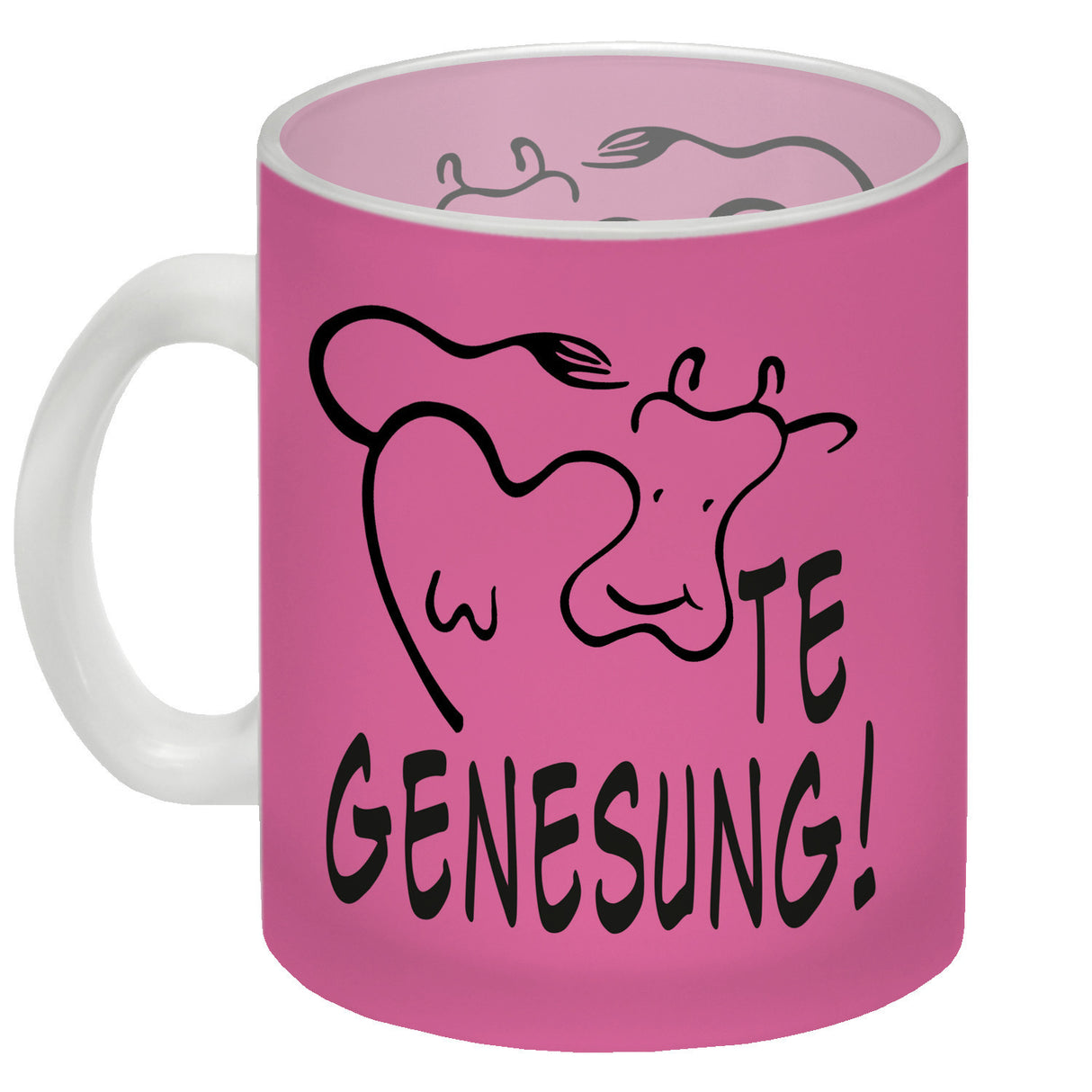 KUHte Genesung Kaffeebecher mit Kuh Motiv