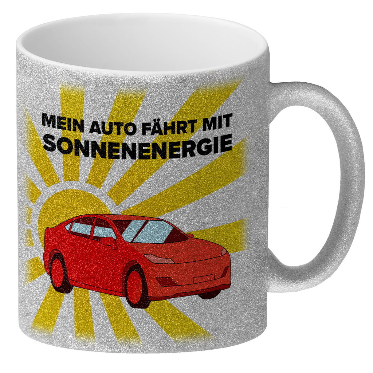Mein Auto fährt mit Sonnenenergie Kaffeebecher