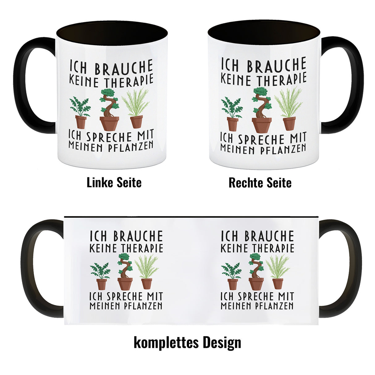 Ich brauche keine Therapie ich spreche mit meinen Pflanzen Kaffeebecher
