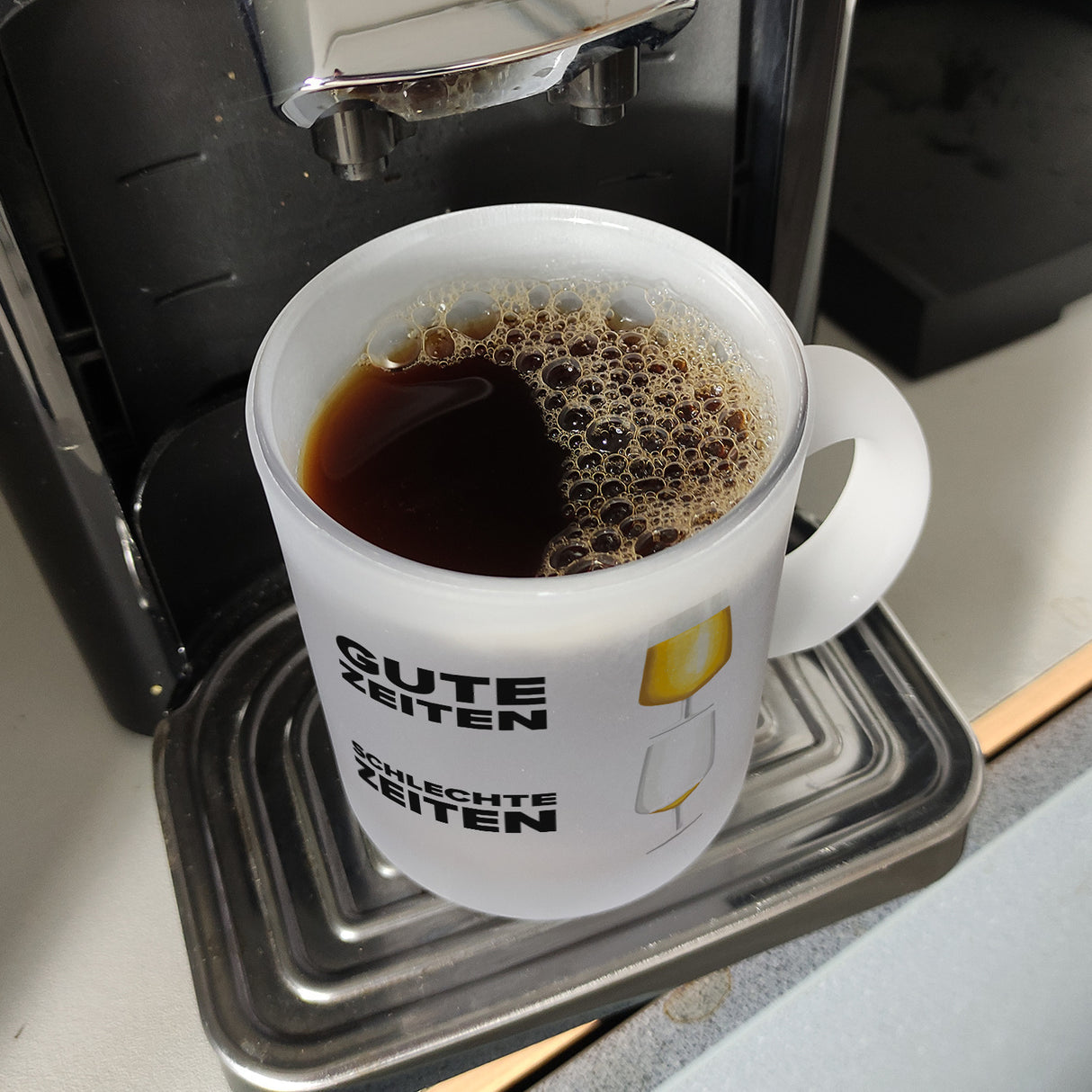 Gute Zeiten - Schlechte Zeiten Bier Kaffeebecher